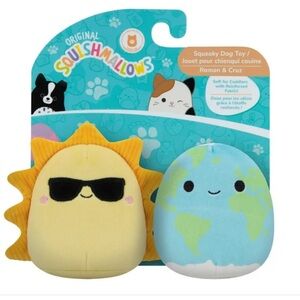 SQUISHMALLOWS SQUEAKY DOG TOY NEW IN PACKAGE PLANET AND SUN